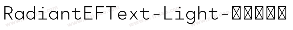 RadiantEFText-Light字体转换