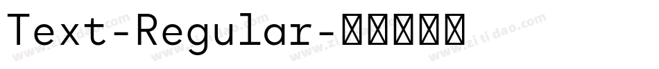Text-Regular字体转换