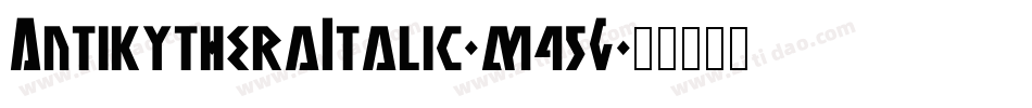 AntikytheraItalic-m45G字体转换