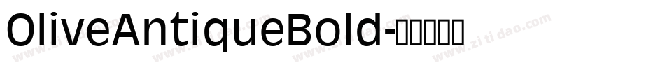 OliveAntiqueBold字体转换