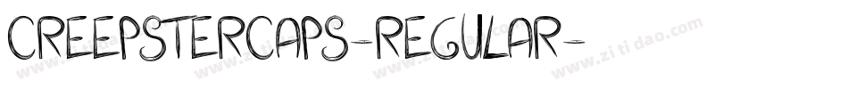 CreepsterCaps-Regular字体转换