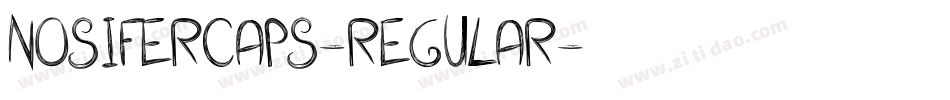 NosiferCaps-Regular字体转换