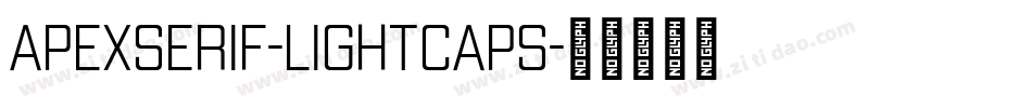ApexSerif-LightCaps字体转换