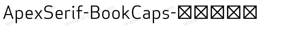 ApexSerif-BookCaps字体转换