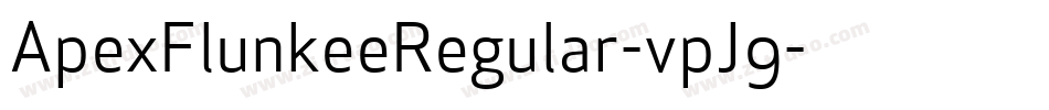 ApexFlunkeeRegular-vpJ9字体转换