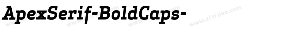ApexSerif-BoldCaps字体转换