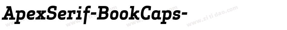 ApexSerif-BookCaps字体转换