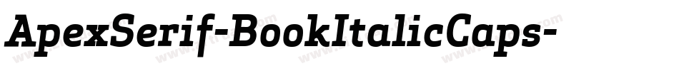 ApexSerif-BookItalicCaps字体转换