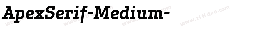 ApexSerif-Medium字体转换