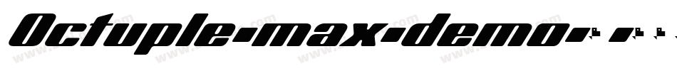 Octuple-max-demo-2字体转换