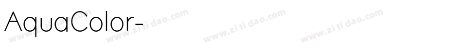 AquaColor字体转换