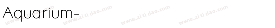 Aquarium字体转换