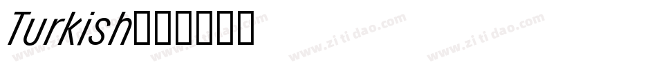 Turkish字体转换