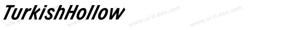 TurkishHollow字体转换