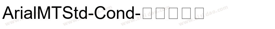 ArialMTStd-Cond字体转换