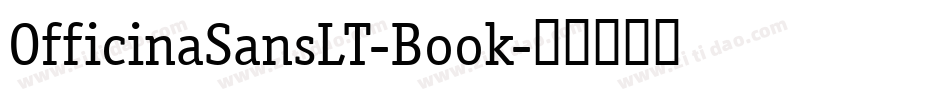 OfficinaSansLT-Book字体转换