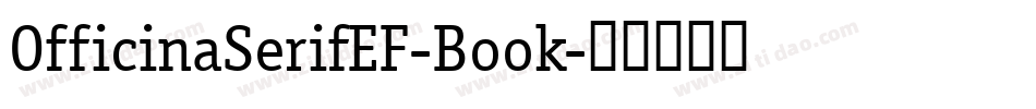 OfficinaSerifEF-Book字体转换