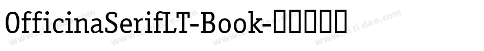 OfficinaSerifLT-Book字体转换