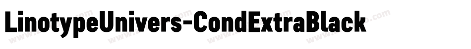 LinotypeUnivers-CondExtraBlack字体转换
