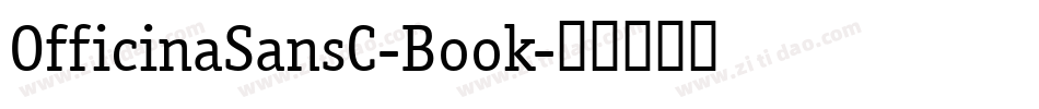 OfficinaSansC-Book字体转换