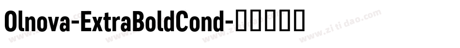 Olnova-ExtraBoldCond字体转换