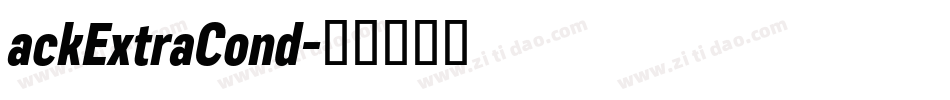 ackExtraCond字体转换