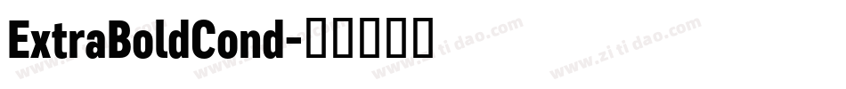 ExtraBoldCond字体转换