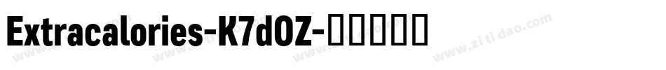 Extracalories-K7dOZ字体转换