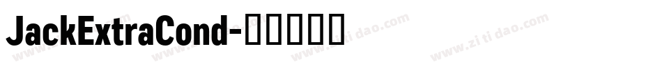 JackExtraCond字体转换