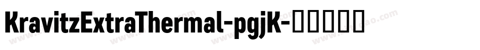 KravitzExtraThermal-pgjK字体转换