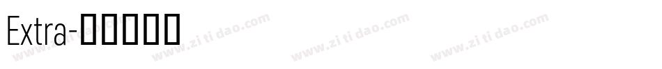 Extra字体转换