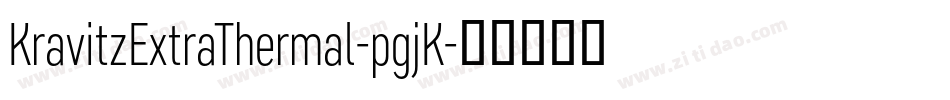 KravitzExtraThermal-pgjK字体转换