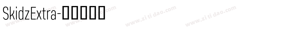 SkidzExtra字体转换