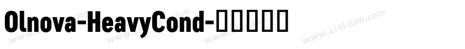 Olnova-HeavyCond字体转换