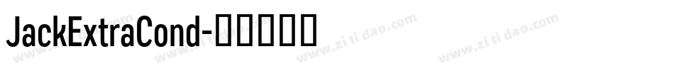 JackExtraCond字体转换
