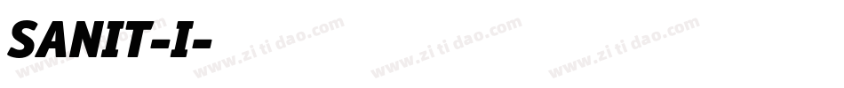 SANIT-I字体转换