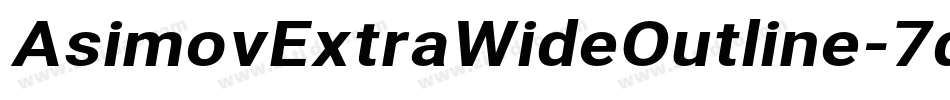 AsimovExtraWideOutline-7qmB字体转换