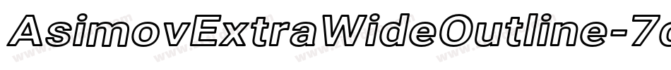 AsimovExtraWideOutline-7qmB字体转换