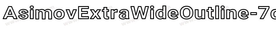 AsimovExtraWideOutline-7qmB字体转换