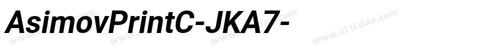 AsimovPrintC-JKA7字体转换