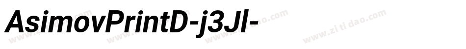 AsimovPrintD-j3Jl字体转换