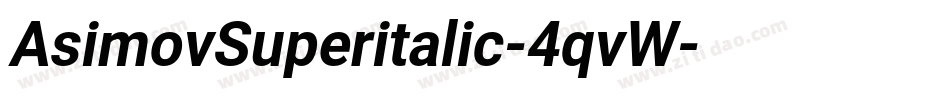 AsimovSuperitalic-4qvW字体转换