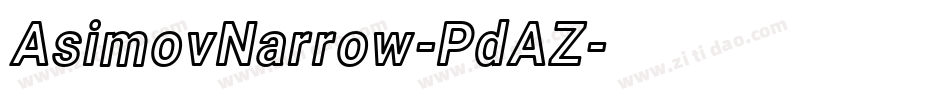AsimovNarrow-PdAZ字体转换