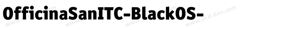 OfficinaSanITC-BlackOS字体转换