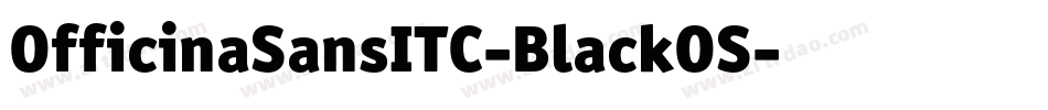 OfficinaSansITC-BlackOS字体转换