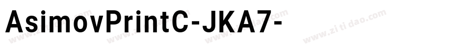 AsimovPrintC-JKA7字体转换