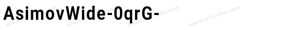 AsimovWide-0qrG字体转换