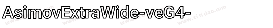 AsimovExtraWide-veG4字体转换