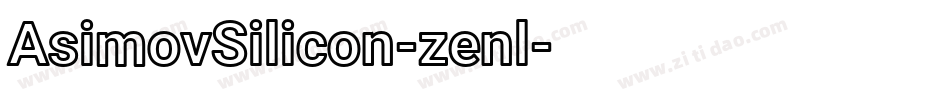AsimovSilicon-zenl字体转换
