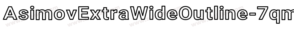 AsimovExtraWideOutline-7qmB字体转换